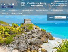 Tablet Screenshot of caribbeanrealtypuertoaventuras.com